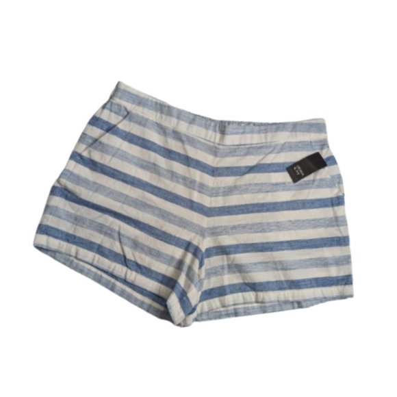 Crown & Ivy Blue and White Picnic Party II Signature Shorts L - Picture 1 of 7